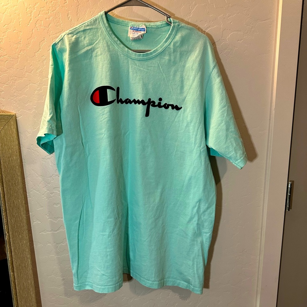 Champion Aqua Blue Short Sleeve Tee